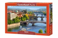 Puzzle - Castorland Puzzle View of Bridges in Prague 500 - miniaturka - grafika 1