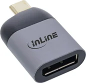 Adaptery i przejściówki - Adapter USB InLine InLine® USB Display Converter, USB Type-C male to DisplayPort female DP Alt Mode, 8K@60Hz 64106D - miniaturka - grafika 1