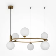 Lampy sufitowe - Lampa wisząca Ring MOD013PL-06BS1 Maytoni kule mosiądz - miniaturka - grafika 1