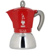 Zaparzacze i kawiarki - Bialetti Kawiarka New Moka Induction 6-cup Red NEW MOKA INDUCTION RED 6 CUPS - miniaturka - grafika 1
