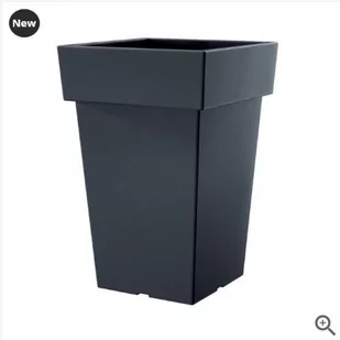 Prosperplast Doniczka Lofly antracyt śr. 28,9cm - Donice - miniaturka - grafika 1