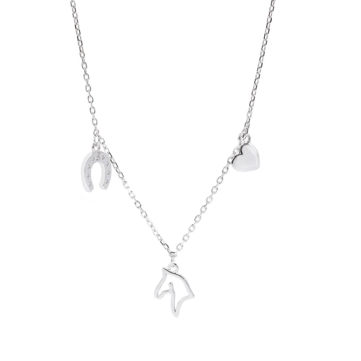 Srebrny Naszyjnik 925 Celebrytka Szczęścia