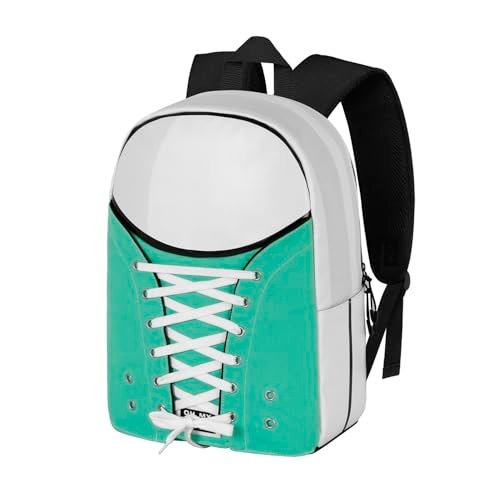 Oh My Pop! Mint -Plecak Sneakers, Turkusowy, 30 x 43 cm, Pojemność 19 L