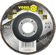 Materiały ścierne - VOREL Ściernica listkowa talerzowa p80 115 mm 07976 - miniaturka - grafika 1
