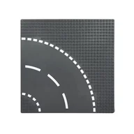 Klocki - Droga, płyta konstrukcyjna, plansza drogowa - zakręt - miniaturka - grafika 1