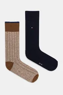 Skarpetki męskie - Tommy Hilfiger skarpetki 2-pack męskie kolor granatowy 701229842 - miniaturka - grafika 1