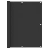 Markizy - vidaXL Parawan balkonowy, antracytowy, 120x300 cm, tkanina Oxford vidaXL - miniaturka - grafika 1