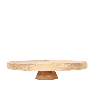Patera Sjal Mango Drewniana Na Nóżce 33X7 Cm Homla - Tace i patery - miniaturka - grafika 1