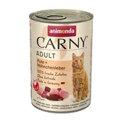 Mokra karma dla kotów - animonda Carny mokra karma dla kota dorosłego 6x400 g Indyk i wątróbka z kurczaka - miniaturka - grafika 1