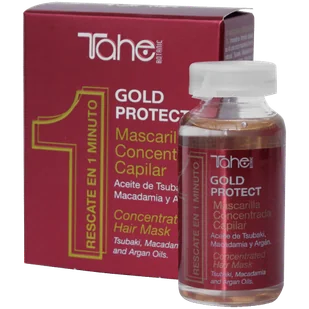 Tahe Botanic Acabado, Gold Protect, maska w ampułce do włosów farbowanych, 20ml - Maski do włosów - miniaturka - grafika 1