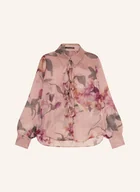 Moda i Uroda OUTLET - Luisa Cerano Koszula Z Jedwabiu Z Falbankami rosa - miniaturka - grafika 1