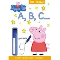 Media Service Zawada Świnka Peppa ABC. Pisz i ścieraj - Opracowanie zbiorowe - Książki edukacyjne - miniaturka - grafika 1