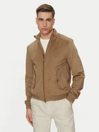 Kurtki męskie - Geox Kurtka z imitacji skóry Blainey M5520P T3196 F5265 Beżowy Regular Fit - miniaturka - grafika 1