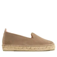 Espadryle damskie - Espadryle Manebi Suede Flat Espadrilles K 1.9 N0 Brązowy - miniaturka - grafika 1