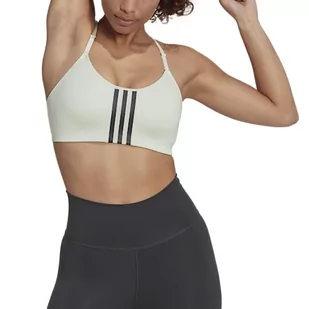 adidas Damski biustonosz sportowy Aeroimpact LS, zielony/węglowy, S, Zielony/Carbon, S - Biustonosze - miniaturka - grafika 1