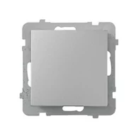 Wyłączniki światła i elektryczne - Ospel AS srebrny łącznik jednobiegunowy ŁP-1G/m/18 ŁP-1G/m/18 - miniaturka - grafika 1