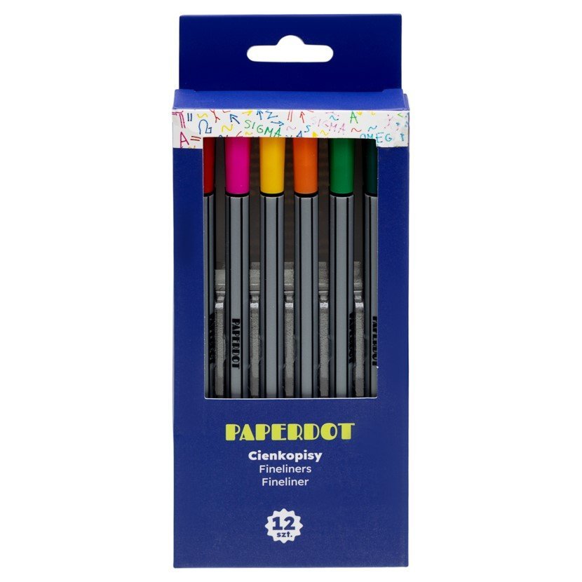 Paperdot, Zestaw Cienkopisów, 12 Sztuk