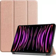 Etui do tabletów - Bizon Etui Case Tab Croc do Apple iPad Pro 12.9 2022/2021/2020/2018, różowozłote - miniaturka - grafika 1