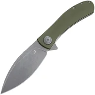 Noże - Nóż składany Trollsky Knives Mandu XL OD Green G10/Dark Bead Blast D2 - miniaturka - grafika 1