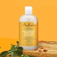 Szampony do włosów - Shea Moisture Grapeseed & Tea Tree Oils Low Porosity Weightless Hydrating Shampoo, Szampon do włosów, 384ml - miniaturka - grafika 1