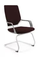 Fotele i krzesła biurowe - Fotel biurowy, krzesło, Apollo Skid, biały, cocoa - miniaturka - grafika 1
