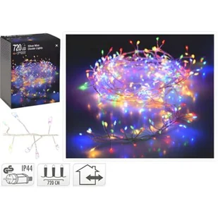 Łańcuch świetlny 720 LED Multi Cluster wielokolorowy - Oświetlenie świąteczne - miniaturka - grafika 1