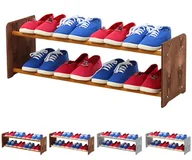 Szafki na buty - 2-półkowy regał na obuwie RBS /szer.90 cm/ Brąz-Olcha / Wamar-Sosenka - miniaturka - grafika 1