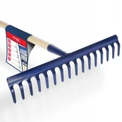 Grabie i motyki - Grabie Metalowe Utwardzane Z Trzonkiem 16 Zębów - miniaturka - grafika 1