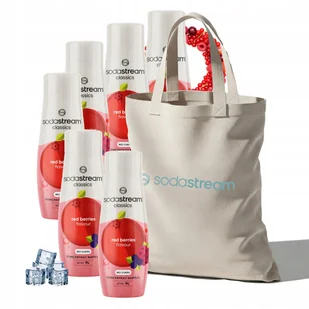 Zestaw Syrop do wody SodaStream Owoce Leśne Zero 6x440 ml + Torba - Syropy i koncentraty owocowe - miniaturka - grafika 1