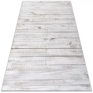Dywan balkonowy wzór Białe deski tekstura 140x210 cm - Dywany zewnętrzne - miniaturka - grafika 1
