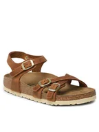 Sandały damskie - Birkenstock Sandały Kumba 1021489 Brązowy - miniaturka - grafika 1