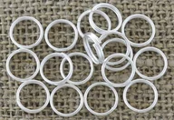 Biżuteria - akcesoria - [301014] Ogniwka sprężynki 8mm kolor srebrny 50szt - miniaturka - grafika 1