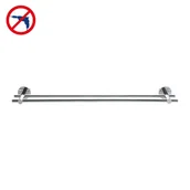 Półki łazienkowe - tesa TESA smooz roztwór wieszak na ręczniki (bez wiercenia, chromowany, w zestawie, wysoka siła przytrzymująca (do 12 kg), 50 MM X 640 MM X 115 MM) - miniaturka - grafika 1