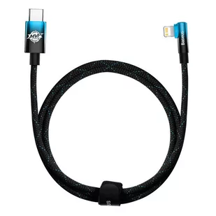 Kabel USB-C do Lightning Baseus MVP 20W 1m (czarno-niebieski) - Kable USB - miniaturka - grafika 2