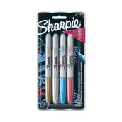 Markery permanentne - Paper Mate Marker permanentny okrągły 4 kolory Sharpi 2067107 B/c - miniaturka - grafika 1