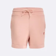 Spodenki damskie - Damskie Spodenki GUESS ELLY SHORTS V2GD17KAMN2-G6M1 – Różowy - miniaturka - grafika 1