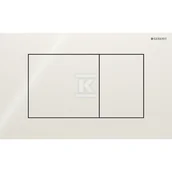 Stelaże i zestawy podtynkowe do WC - Przycisk uruchamiający Geberit Sigma40, przedni, szkło sand grey, prostokątny - miniaturka - grafika 1