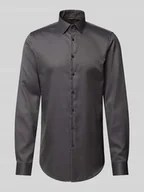 Koszule męskie - Koszula biznesowa o kroju slim fit z bardzo długim rękawem i kołnierzykiem typu kent - miniaturka - grafika 1