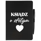 Zeszyty szkolne - NOTES A5 + DŁUGOPIS ZESZYT PREZENT DLA KSIĘDZA WZ - miniaturka - grafika 1