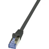 Kable miedziane - LogiLink Patchcord CAT.6A S/FTP 2m czarny CQ3053S - miniaturka - grafika 1