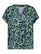 Bluzki damskie - TAIFUN Bluzka w kolorze granatowo-zielonym - miniaturka - grafika 1