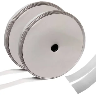 Taśma rzep z klejem samoprzylepna 20mm komplet 25m biała - Taśmy klejące - miniaturka - grafika 1