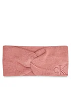 Czapki damskie - Calvin Klein Opaska materiałowa Monogram Embro K60K612658 Różowy - miniaturka - grafika 1
