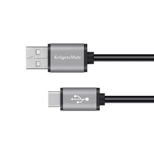 Kruger&Matz KM1239 Kabel Usb - Usb Typ-c 1M - Kable USB - miniaturka - grafika 2