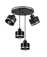 Lampy sufitowe - Candellux Wama lampa wisząca 4-punktowa czarna/chrom 34-00507 34-00507 - miniaturka - grafika 1