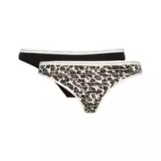 Majtki damskie - Calvin Klein Underwear Stringi 2-pack - miniaturka - grafika 1