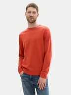 Swetry męskie - Tom Tailor Sweter 1039810 Pomarańczowy Regular Fit - miniaturka - grafika 1