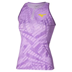Damski podkoszulek Mizuno  Mugen Printed Tank  Crocus Petal M - Koszulki sportowe damskie - miniaturka - grafika 1