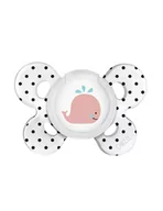 Smoczki uspokajające - Chicco Smoczek uspokajający Physio Black&White 0-6m - miniaturka - grafika 1