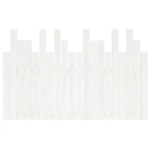 Wezgłowie łóżka, białe, 127,5x3x80 cm, lite drewno sosnowe Lumarko - Inne meble do sypialni - miniaturka - grafika 6